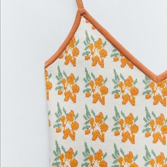 ZARA JACQUARD KNIT TOP  - Picture 10 of 10